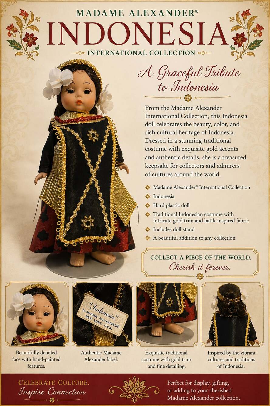 Madame Alexander International Collection Indonesia Doll